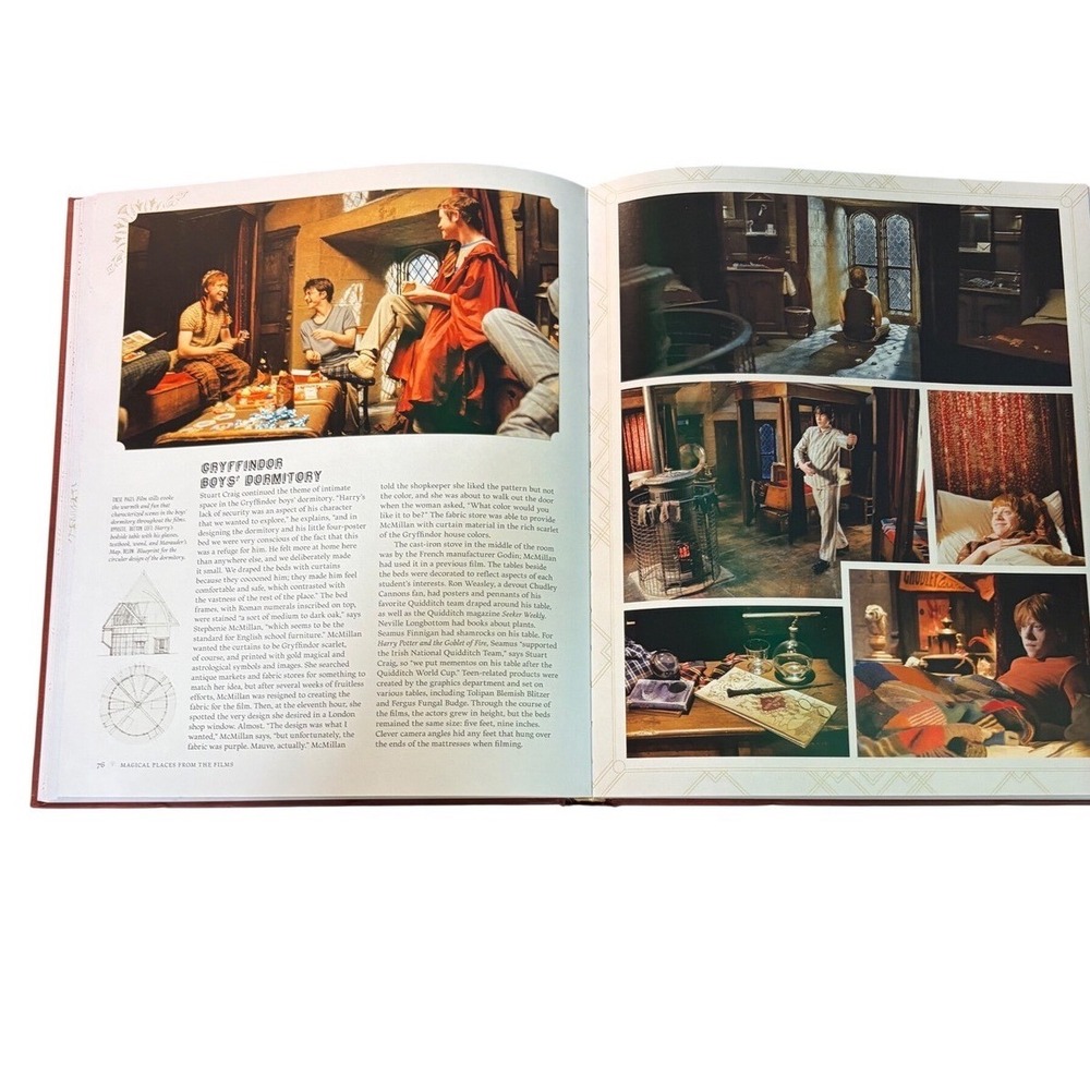 Harry Potter Magical Places from Films 2015 Hardcover Book with Diagon Alley Map - Picture 7 of 9